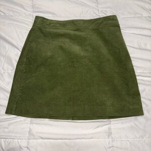 J. Crew corduroy pencil skirt - size 4 size olive army green